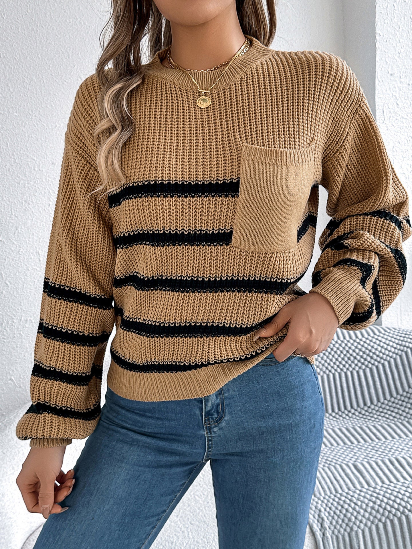 Women Striped Pullover Sweaters