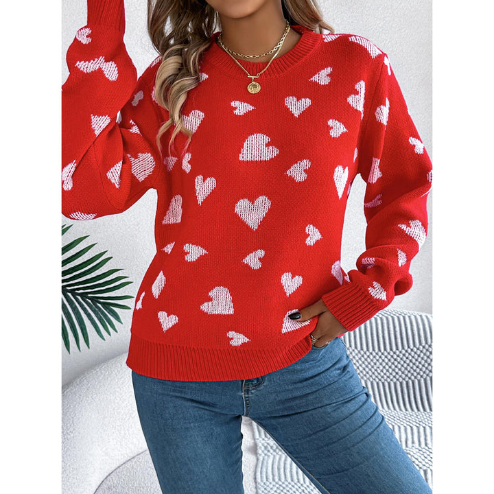 Women Printed Pullover Sweater