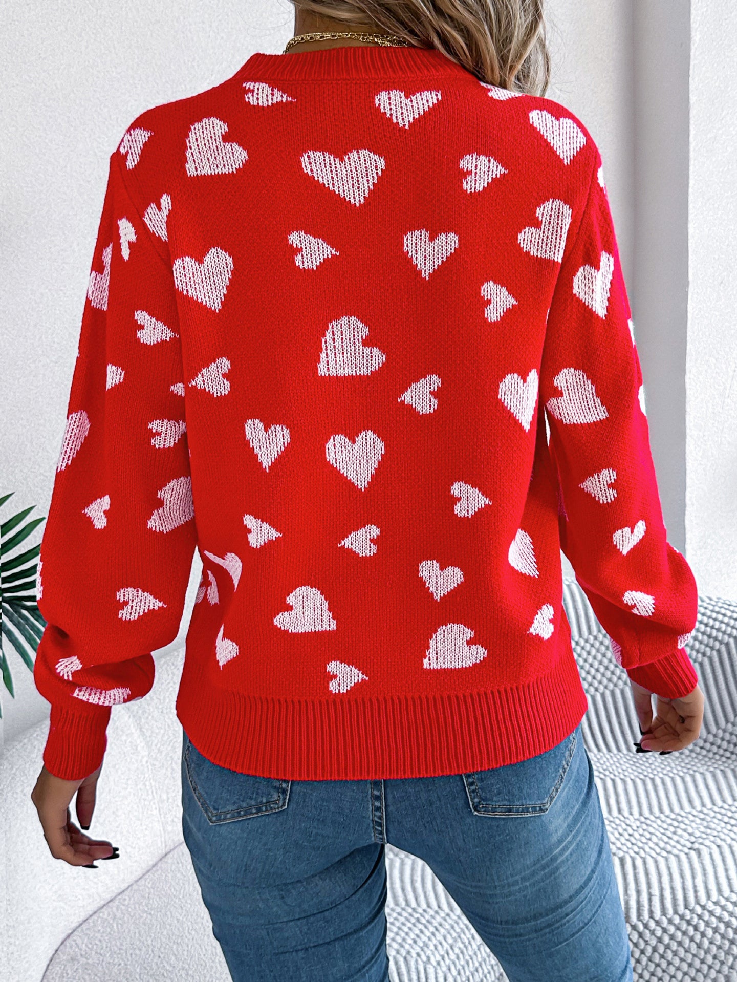 Women Printed Pullover Sweater
