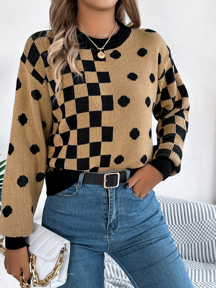 Women Colourblocked Pullover Sweater