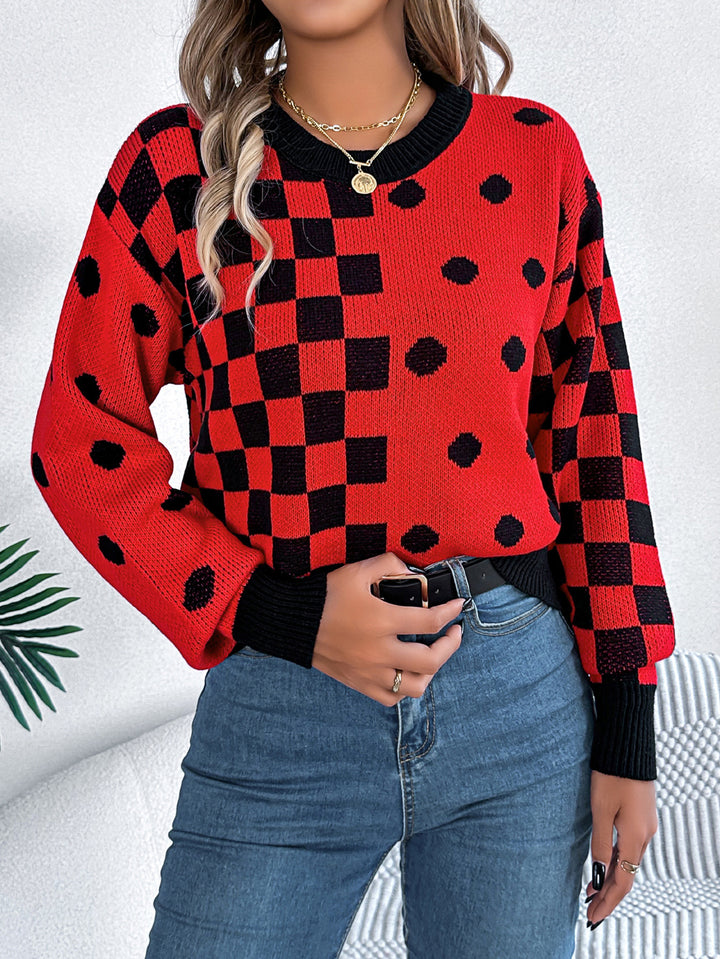 Women Colourblocked Pullover Sweater