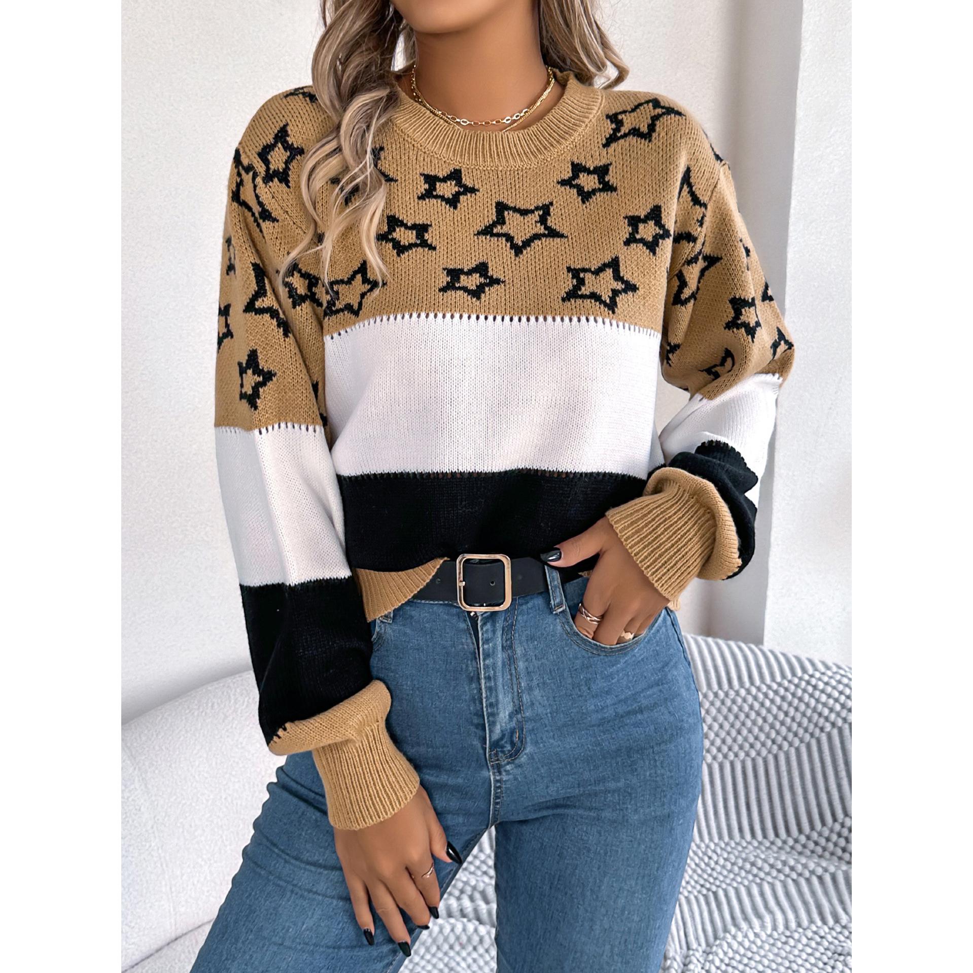 Women Colourblocked Pullover Sweater