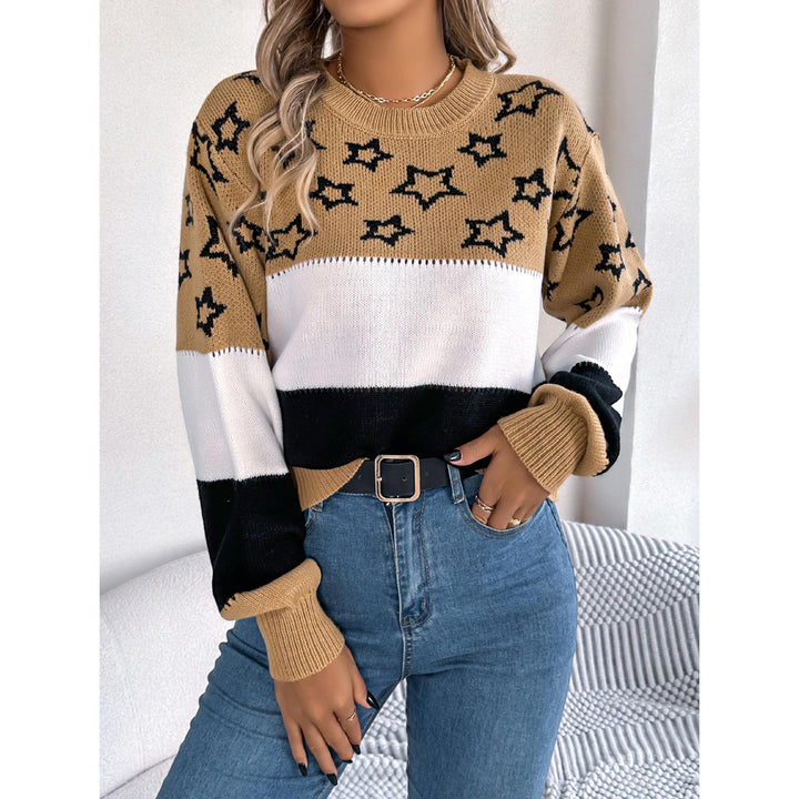 Women Colourblocked Pullover Sweater