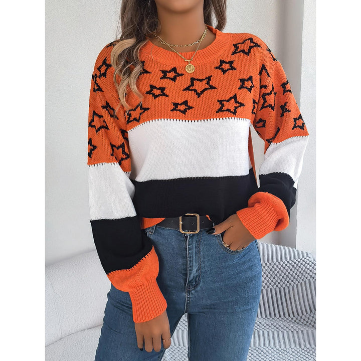 Women Colourblocked Pullover Sweaters