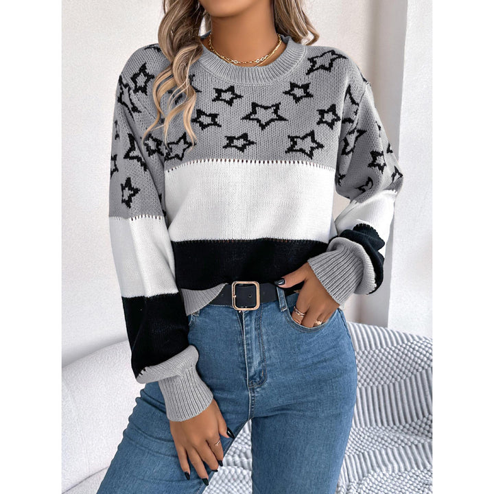 Women Colourblocked Pullover Sweater