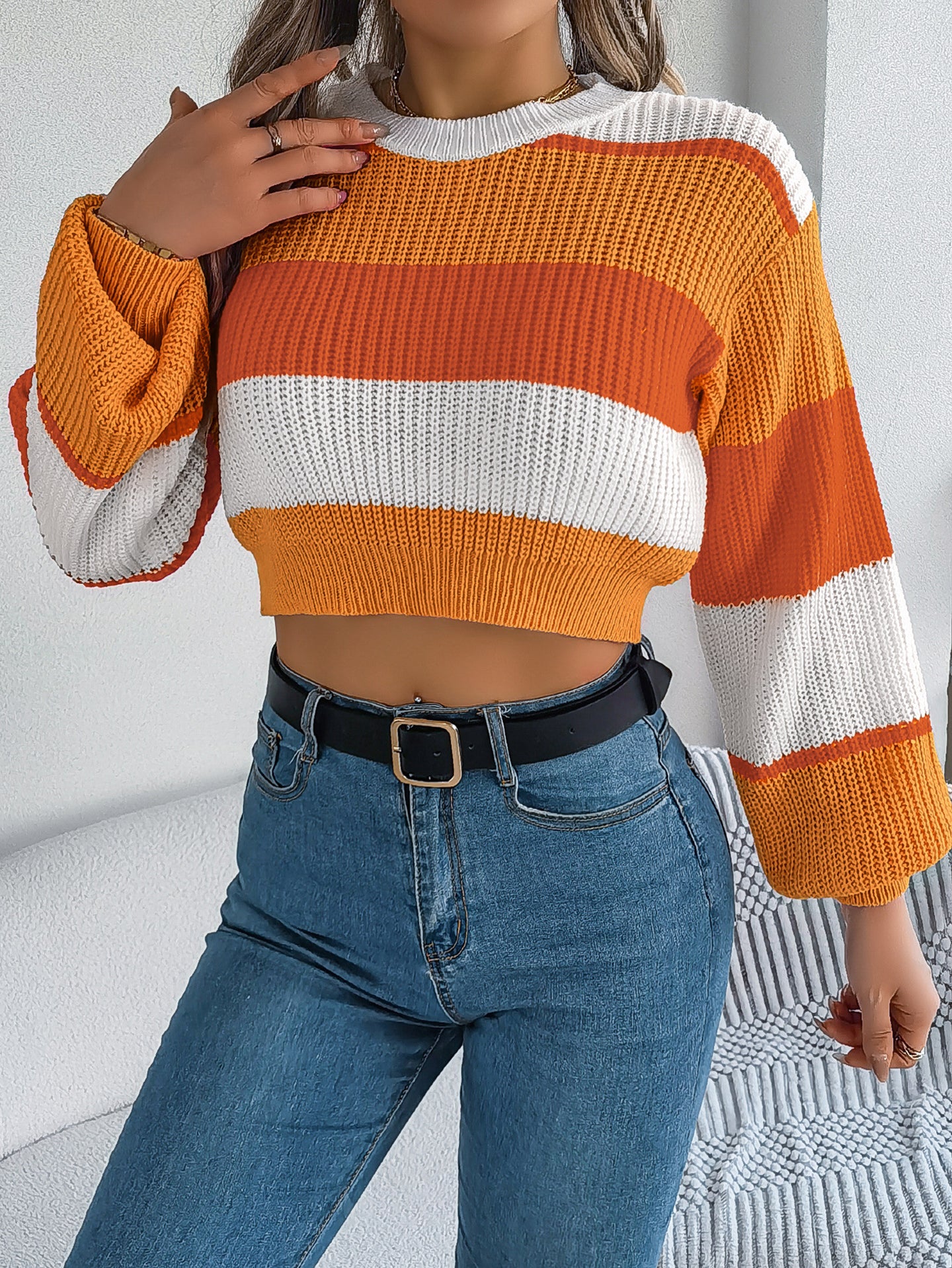 Women Colourblocked Pullover