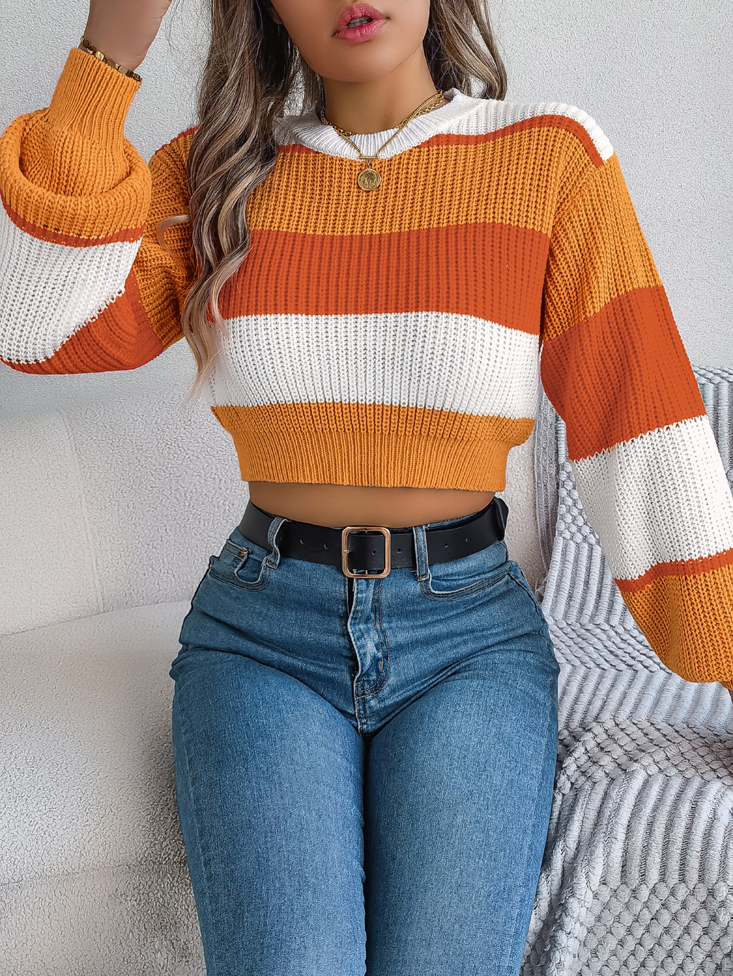 Women Colourblocked Pullover