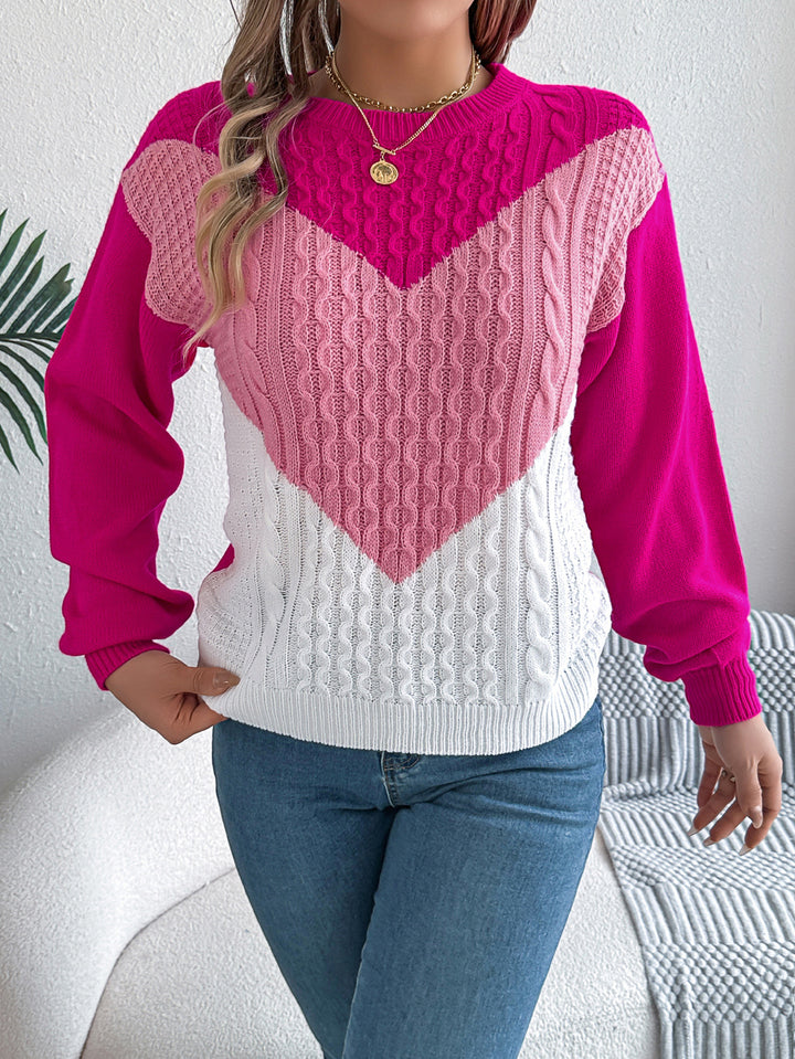 Women Colourblocked Pullover