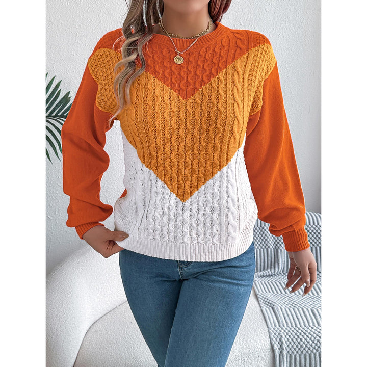 Women Colourblocked Pullover Sweaters