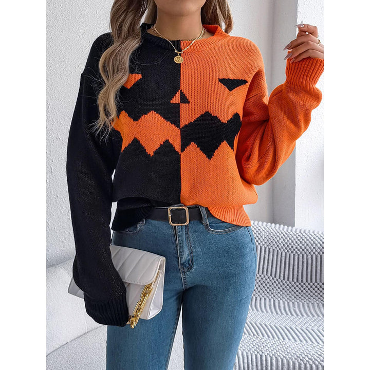 Women Colourblocked Pullover Sweater
