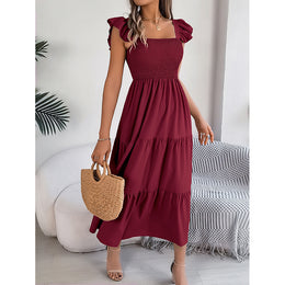 Flutter Sleeves Maxi Dress