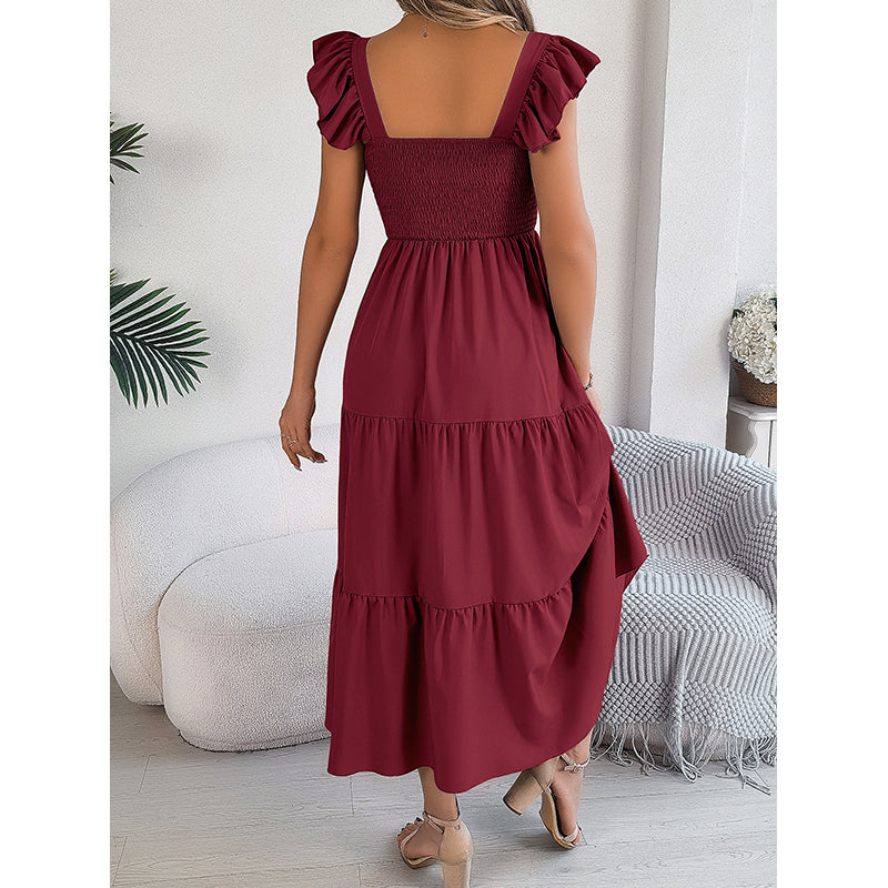 Flutter Sleeves Maxi Dress