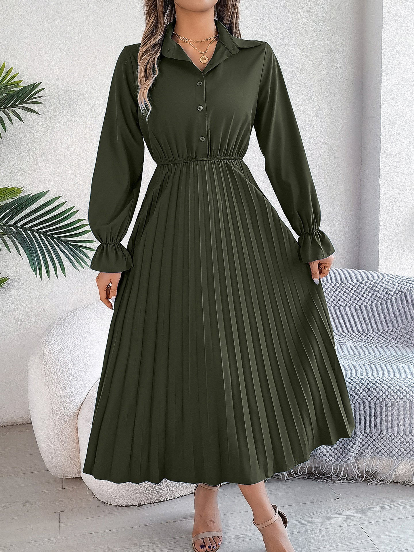 A-Line Midi Dress