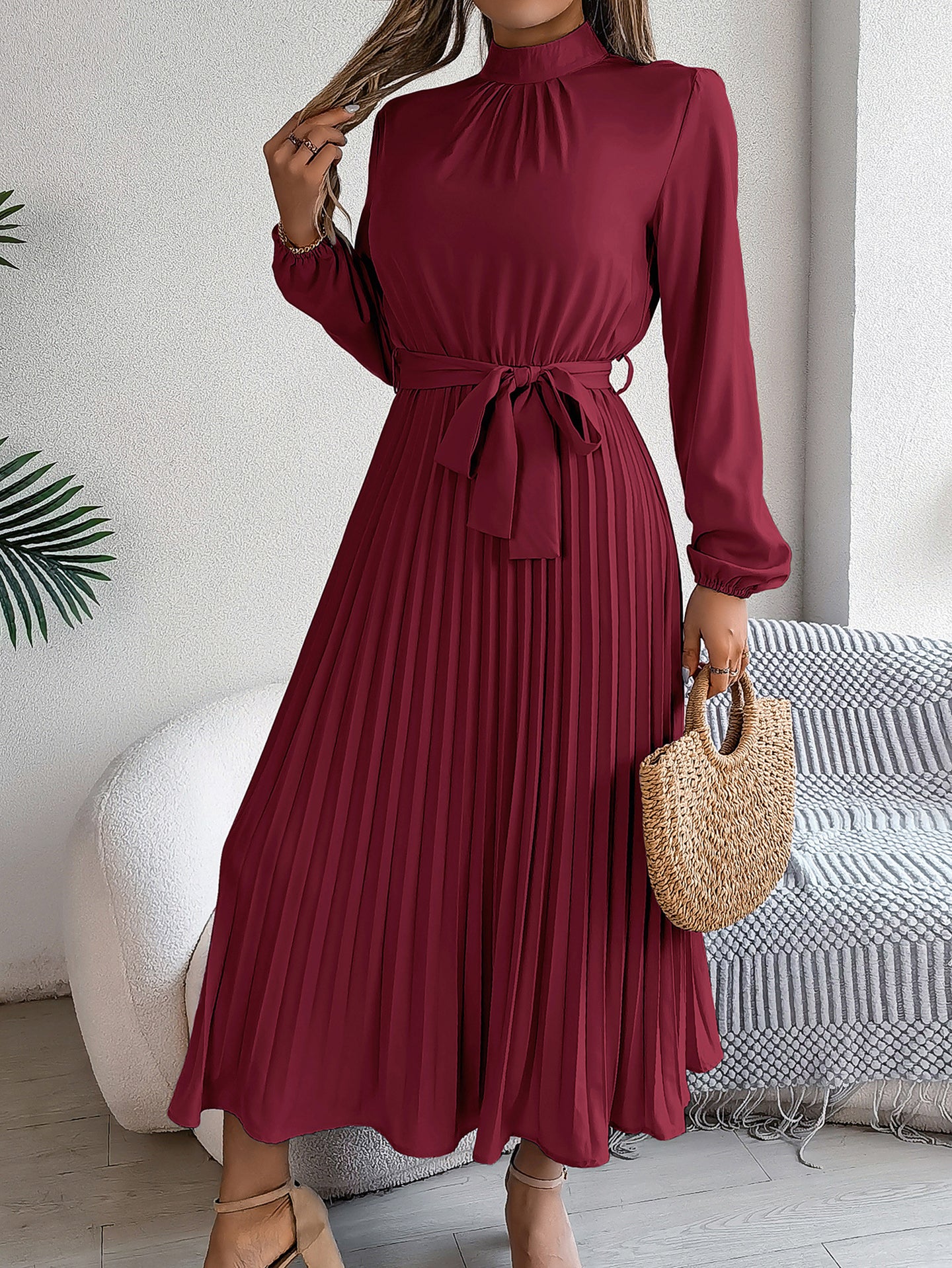 Women A-Line Midi Dress
