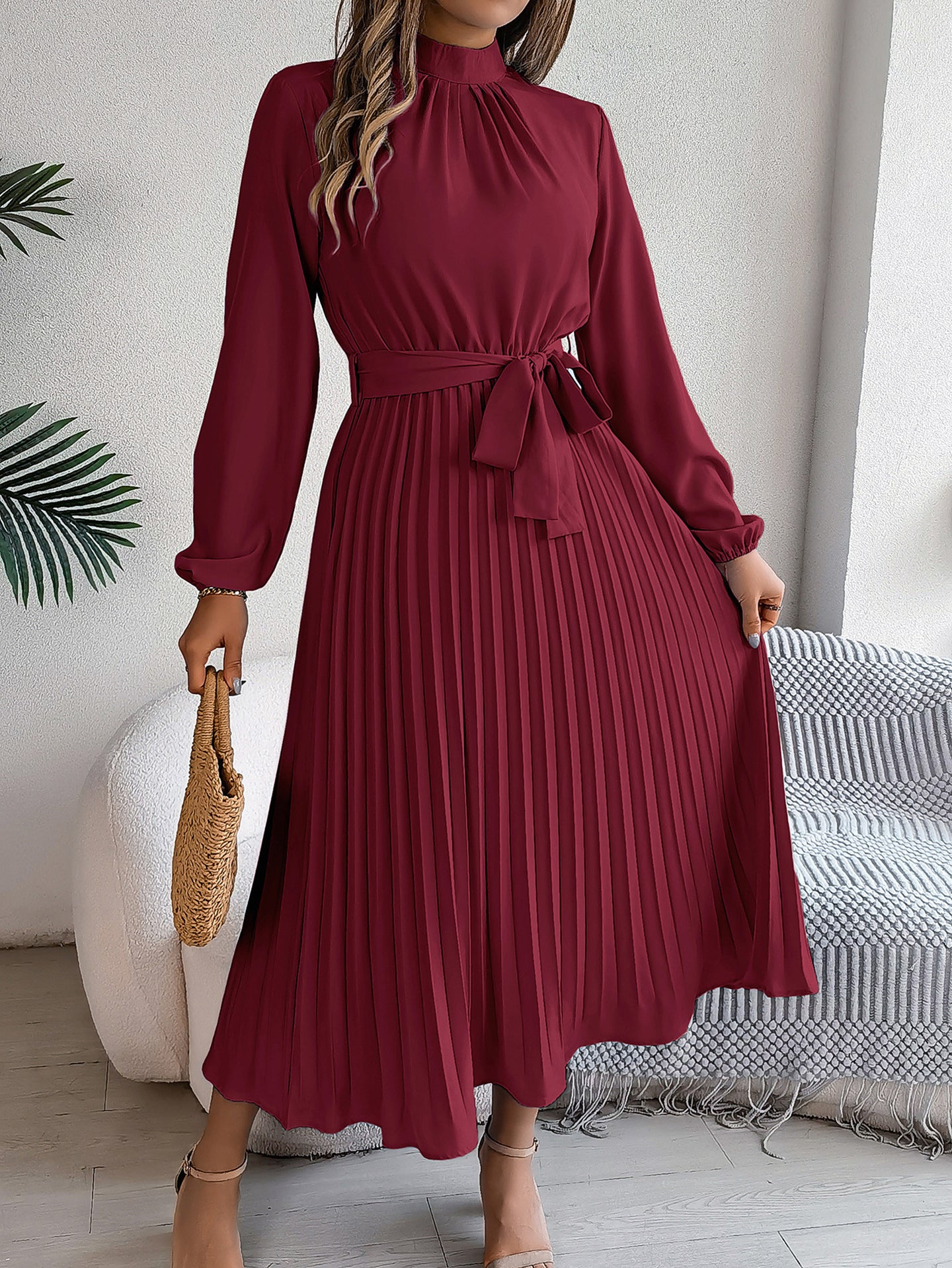 Women A-Line Midi Dress