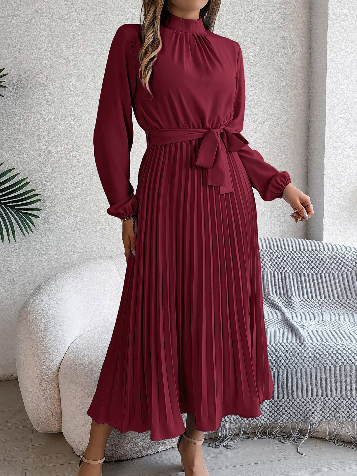 Women A-Line Midi Dress
