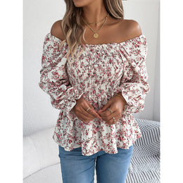 Printed Peplum Top