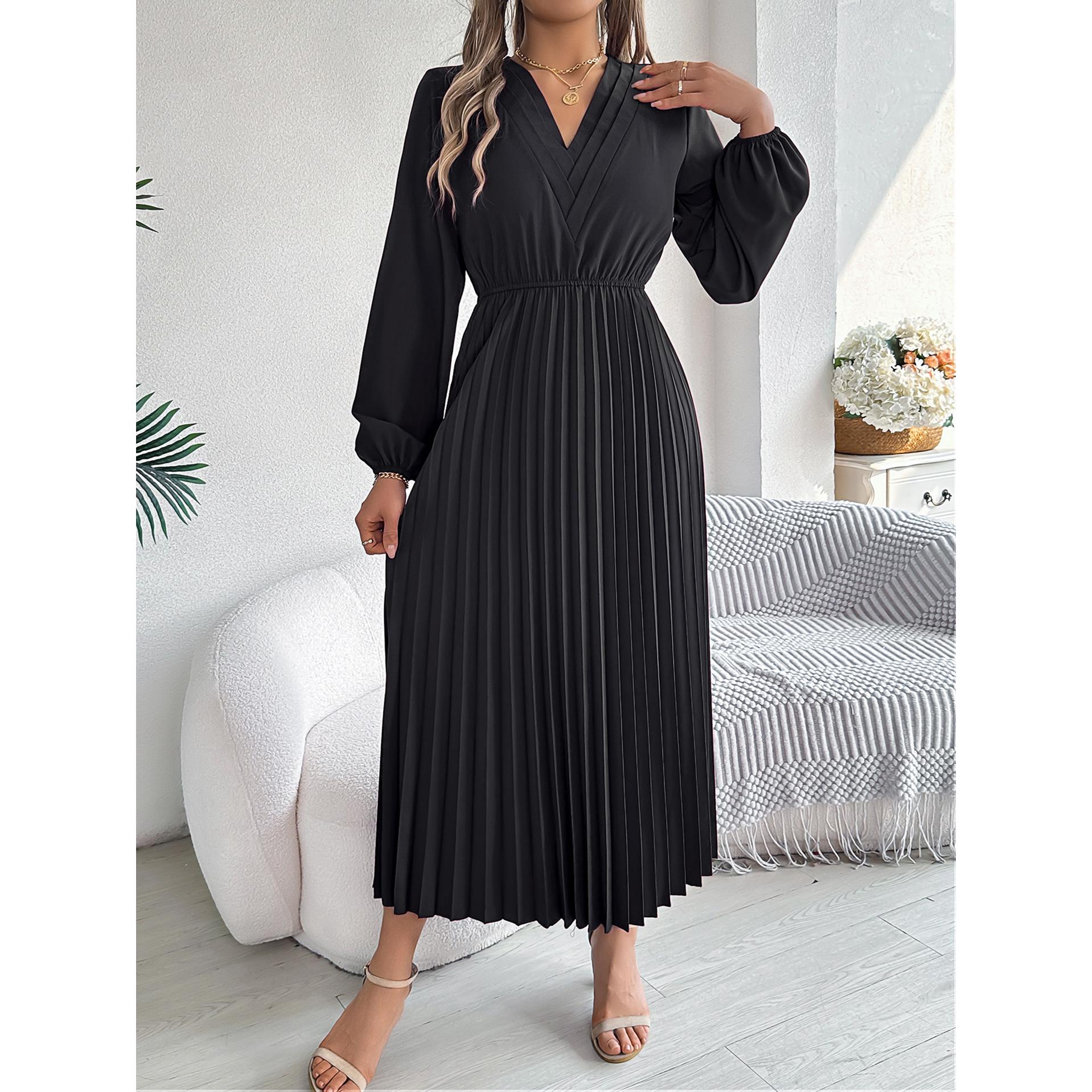 Women Solid Fit and Flare Maxi Dress