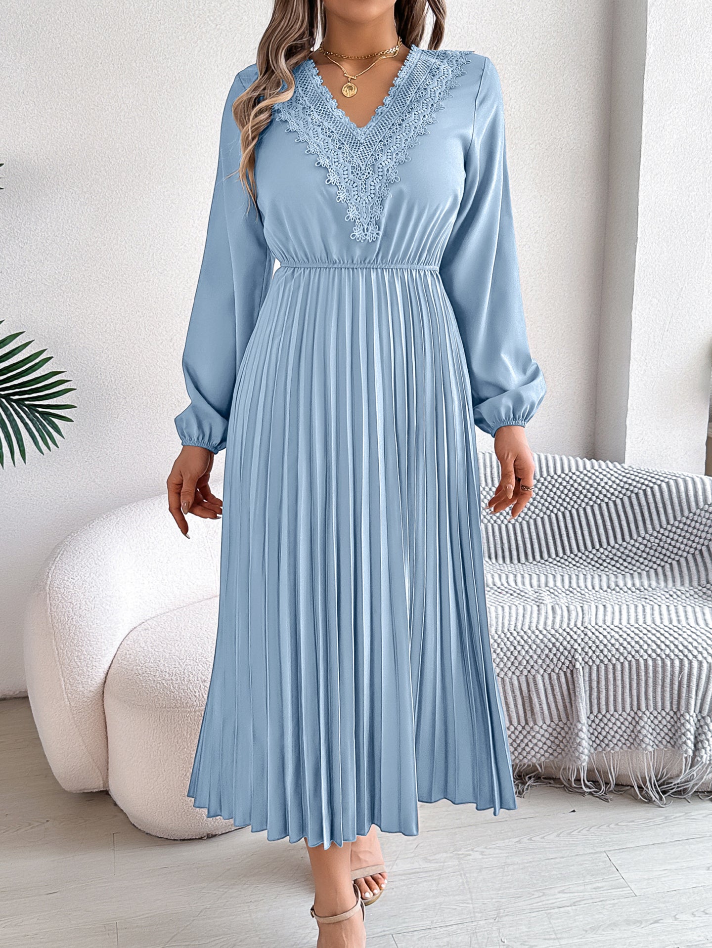 Women Fit-Flare Midi Dress