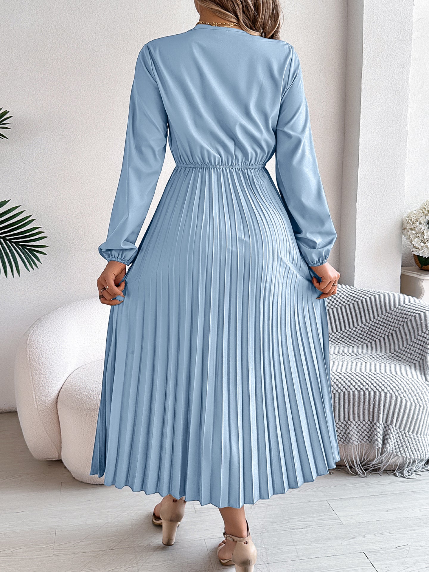 Women Fit-Flare Midi Dress