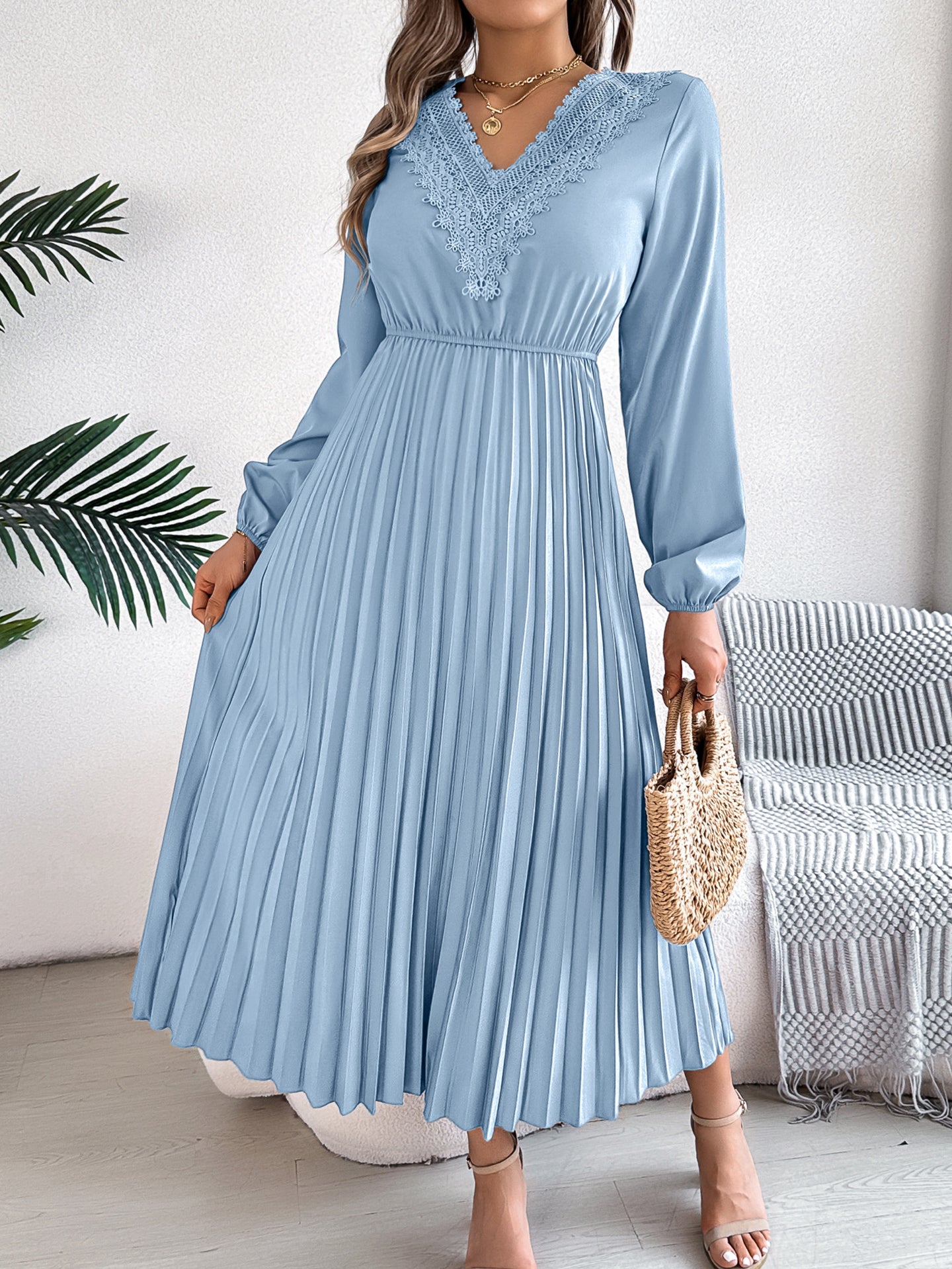 Women Fit-Flare Midi Dress