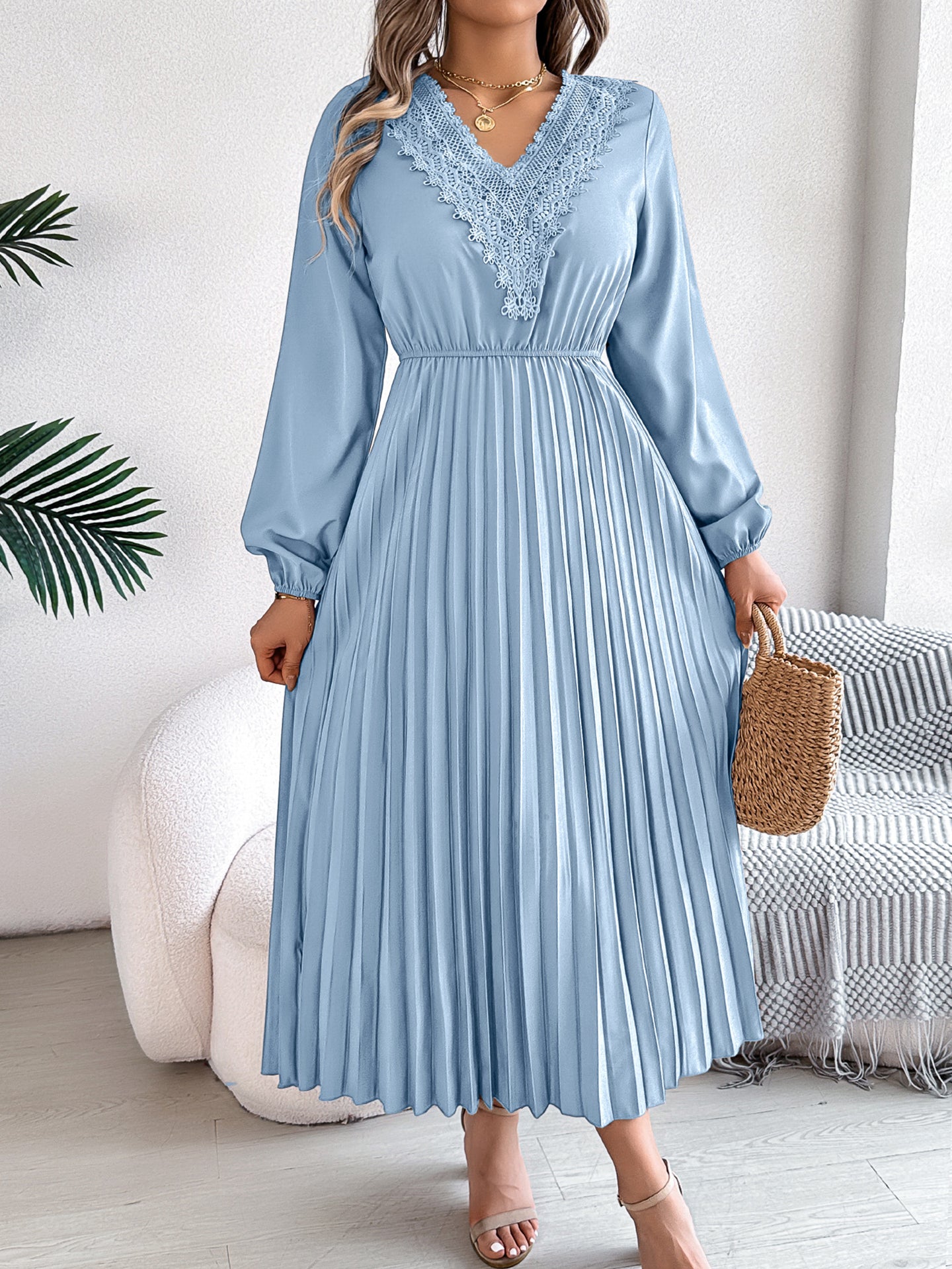 Women Fit-Flare Midi Dress
