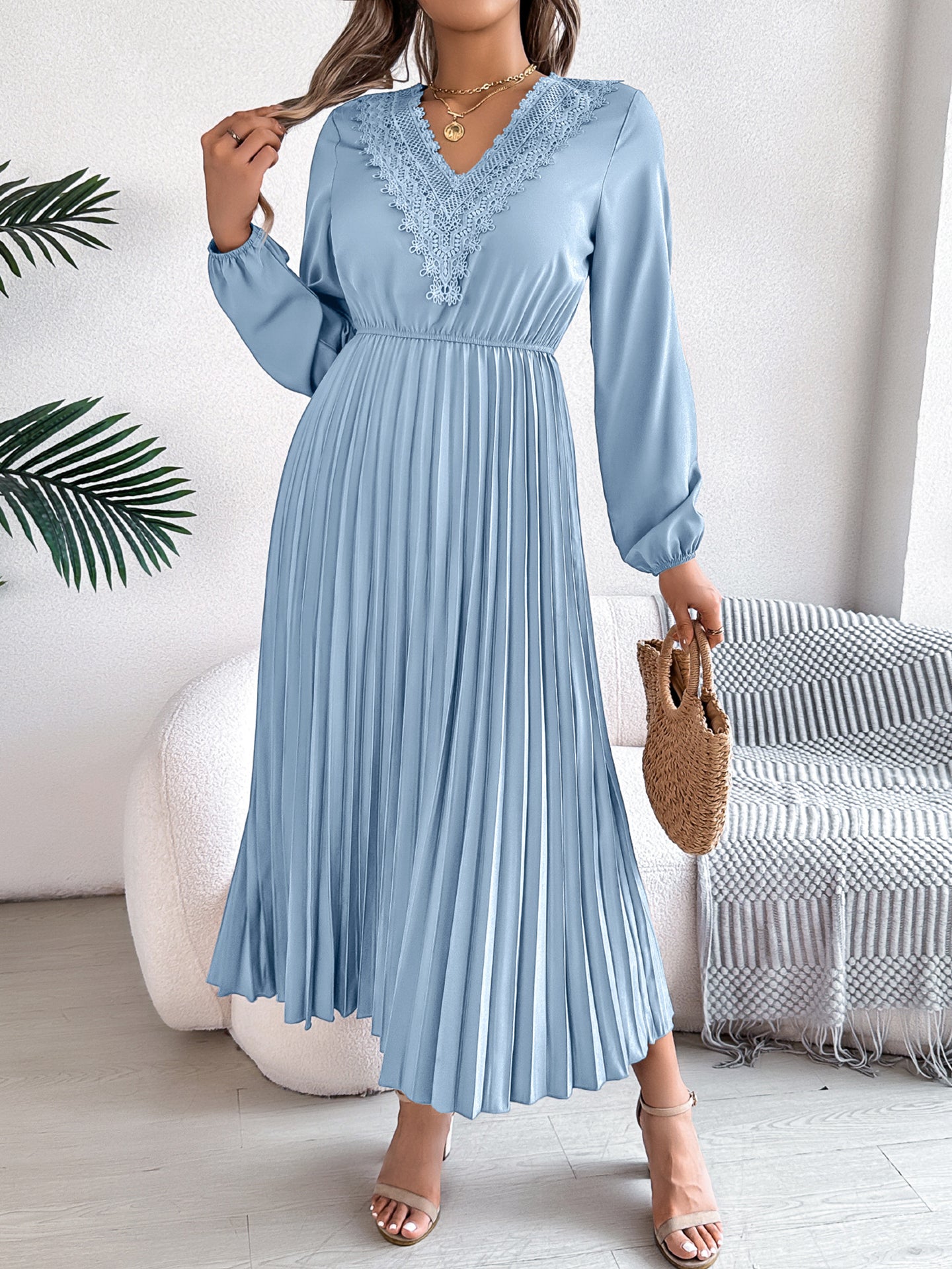 Women Fit-Flare Midi Dress