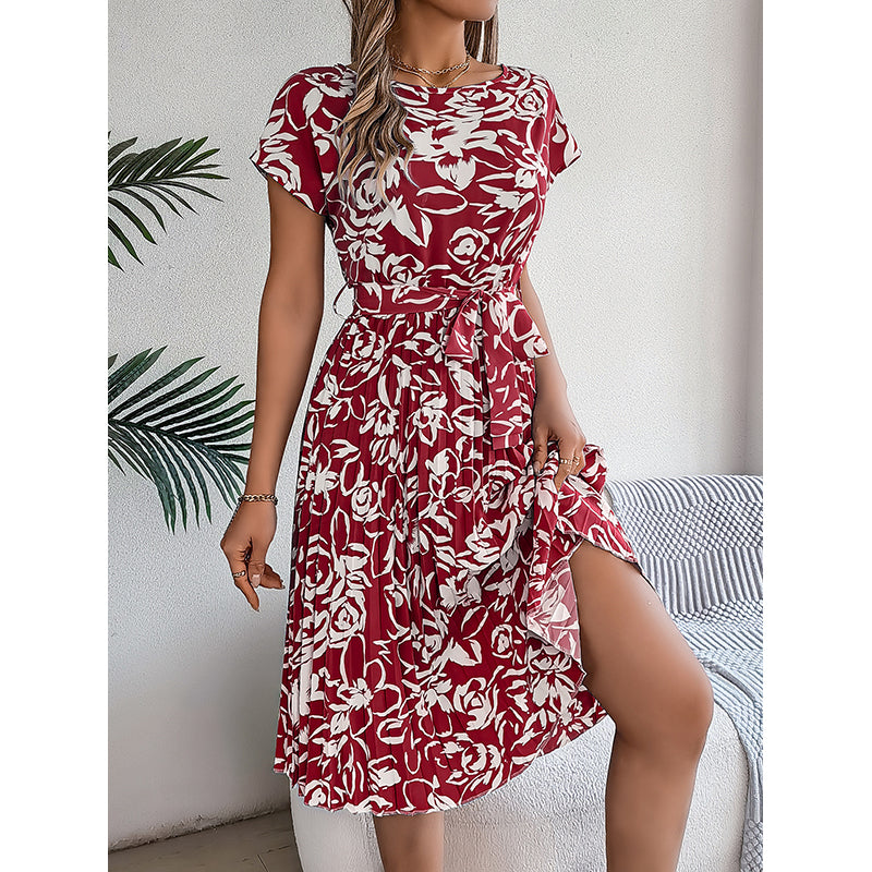 Floral Print Fit & Flare Dress