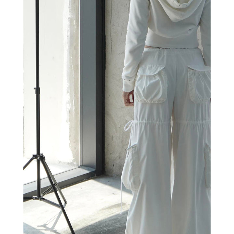White Lapel Collar Insulator Crop Tailored Jacket