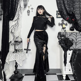 Women Self Design Tulip Maxi Skirt