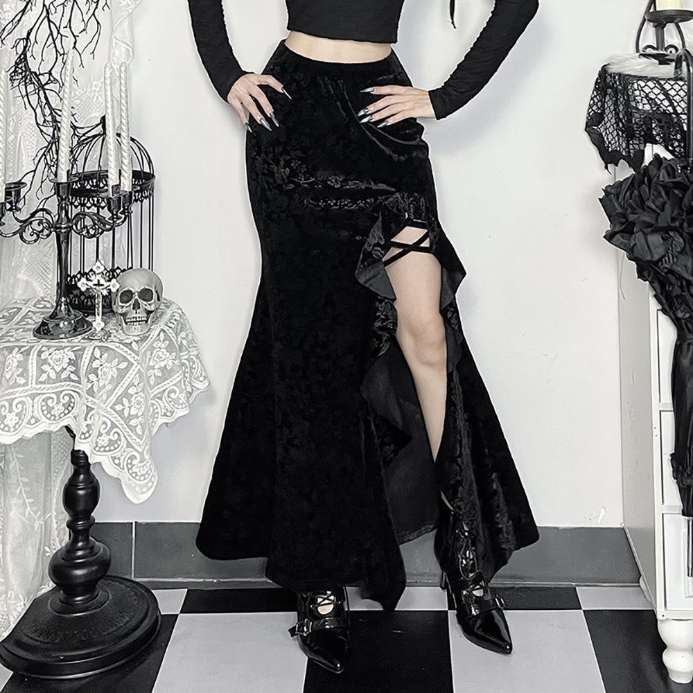 Women Self Design Tulip Maxi Skirt