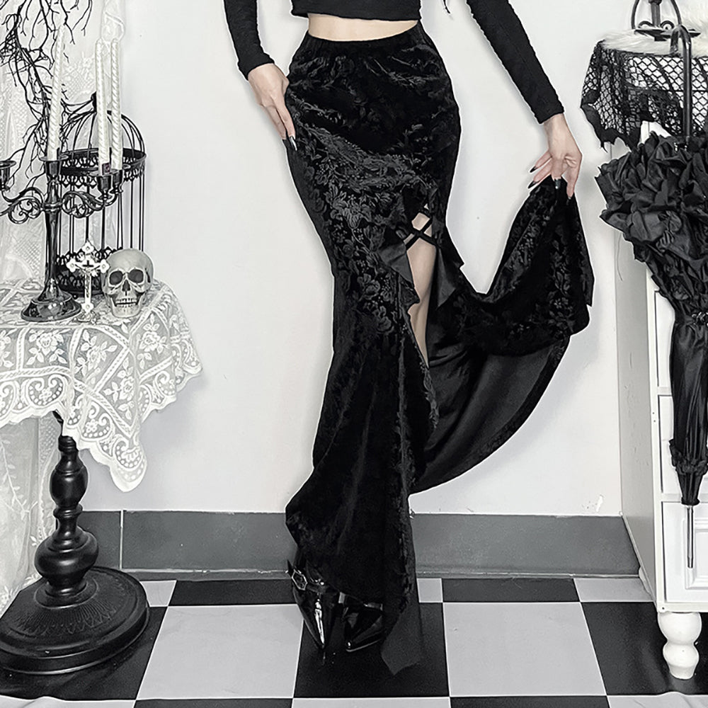Women Self Design Tulip Maxi Skirt