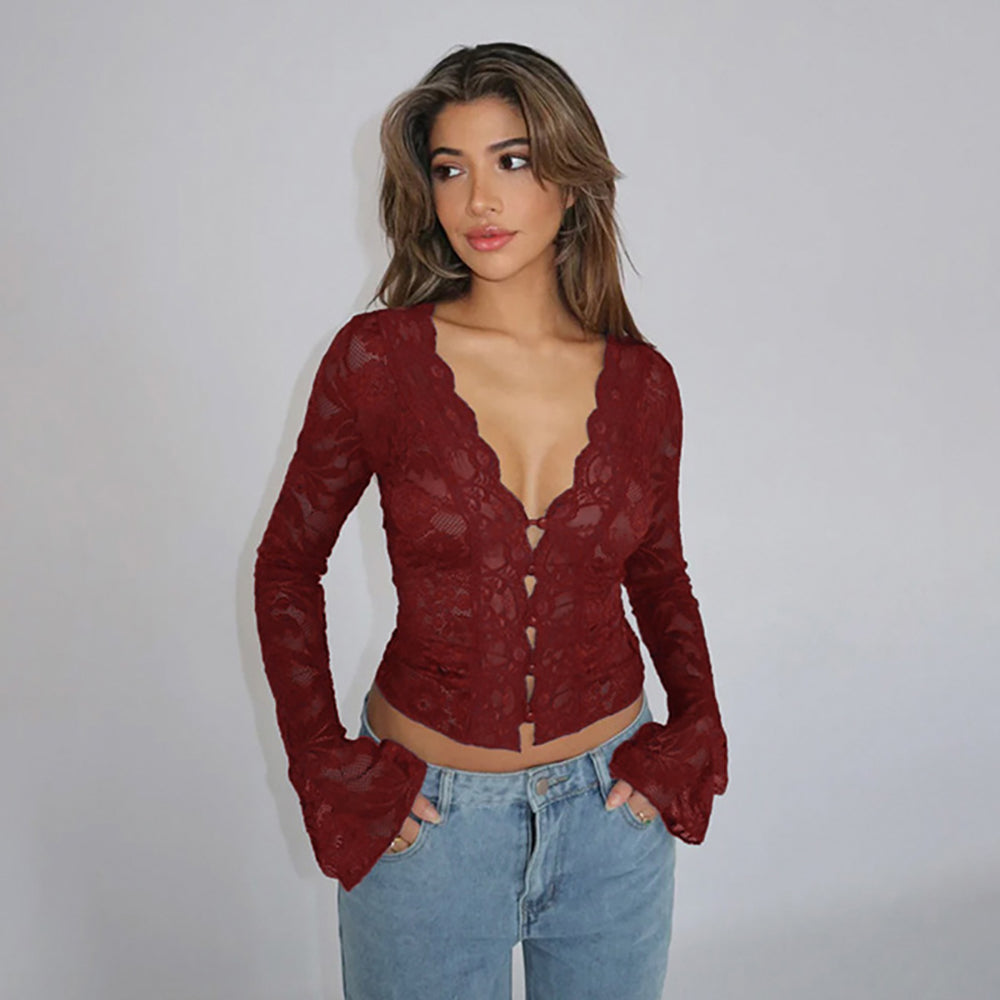 Net Fitted Crop Top