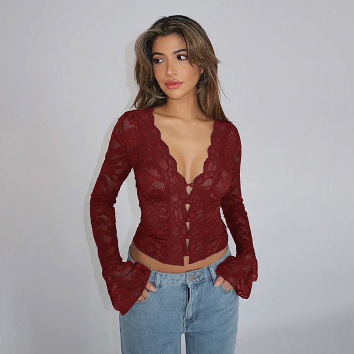 Net Fitted Crop Top
