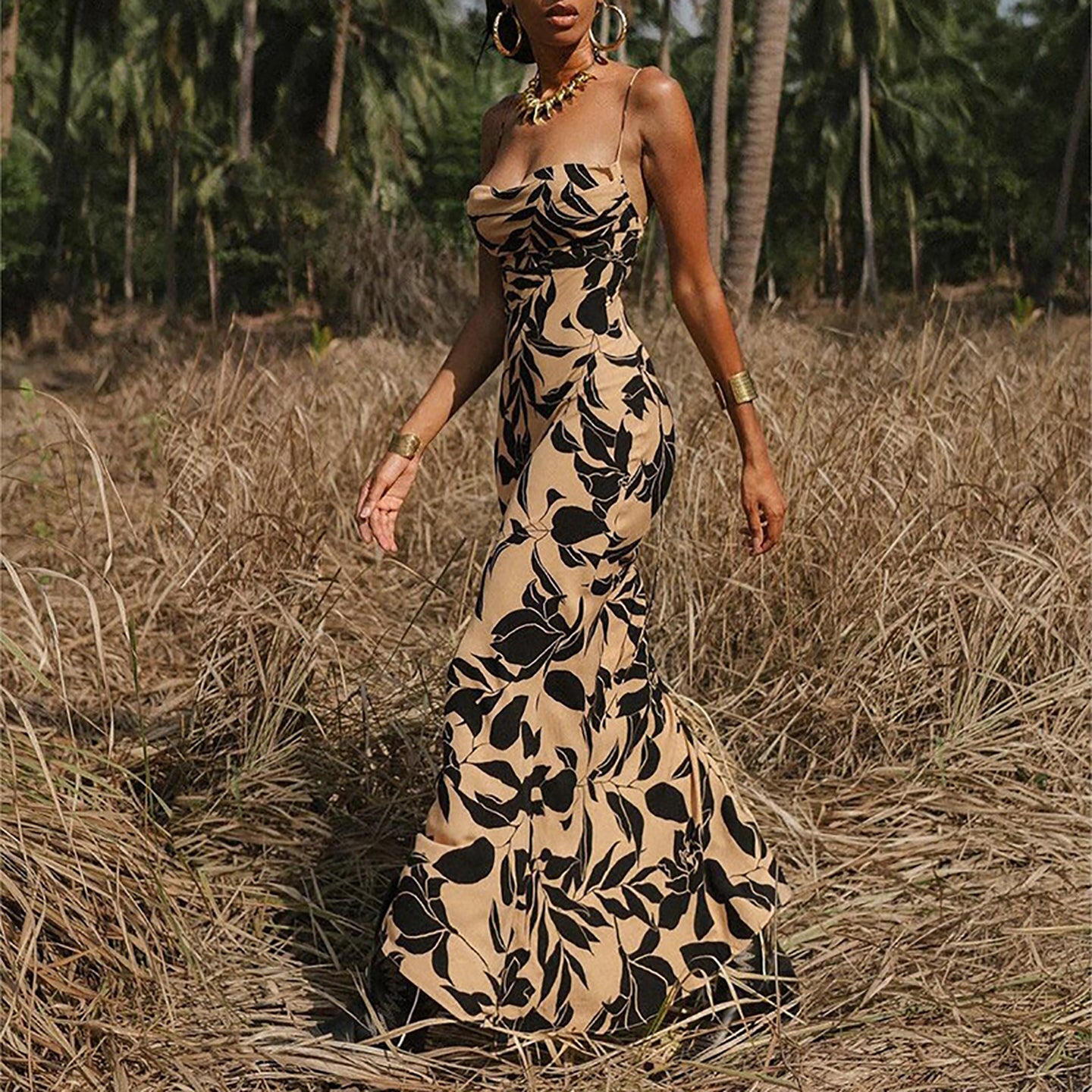 Printed Maxi Dress