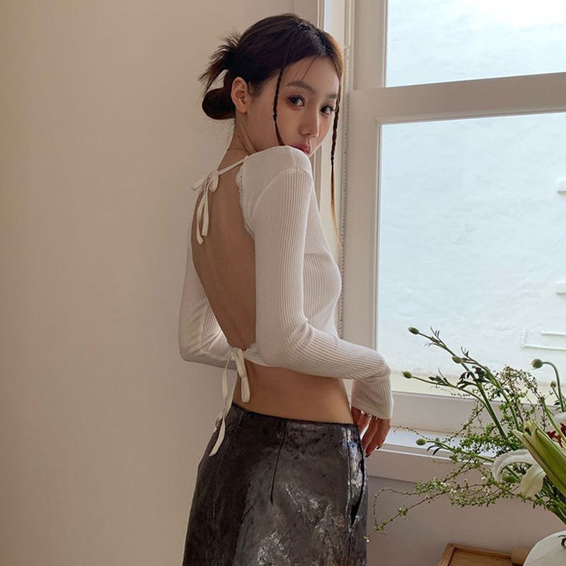 White Fitted Crop Top
