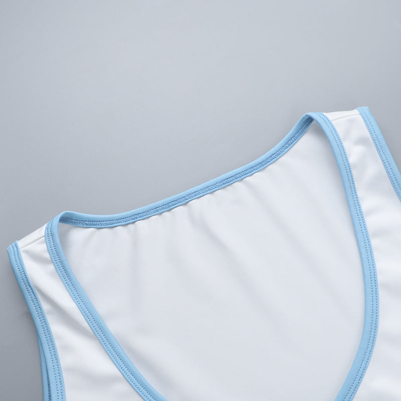 Scoop Neck Tie-Ups Crepe Tank Top