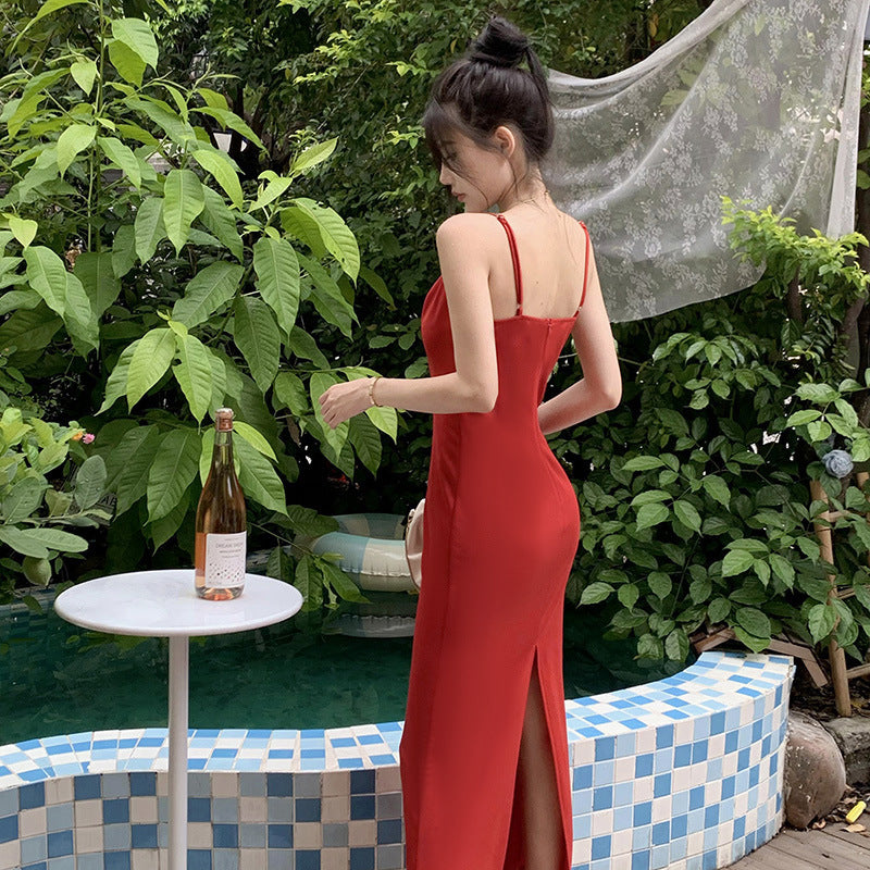 Shoulder Straps Maxi Dress