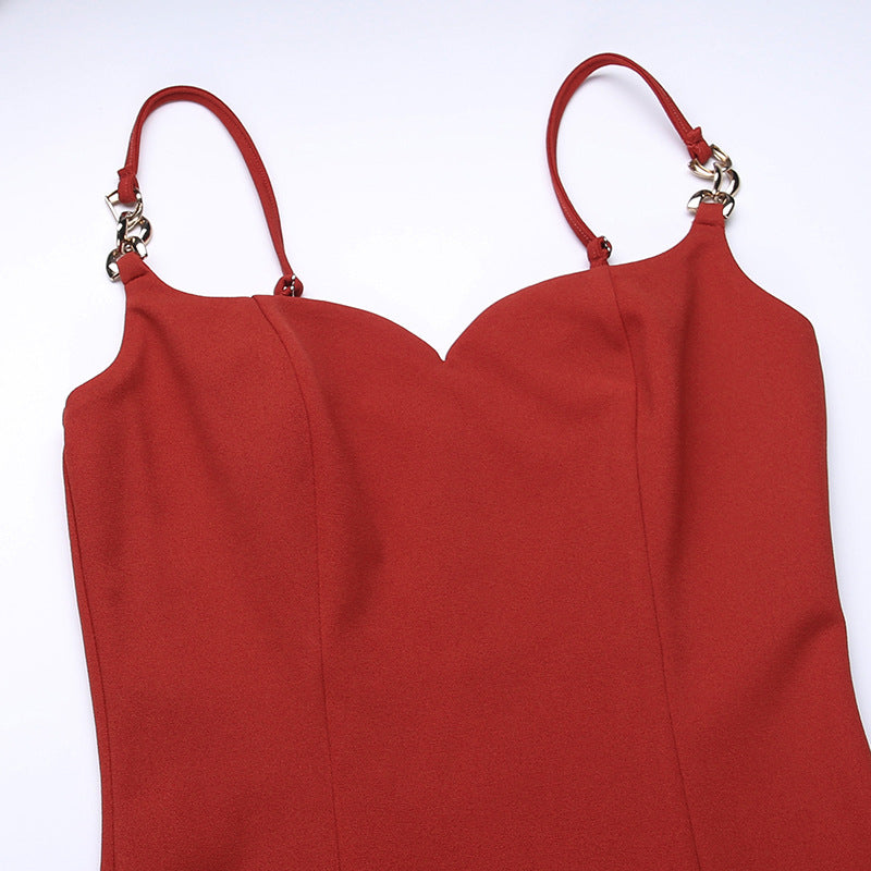 Shoulder Straps Maxi Dress