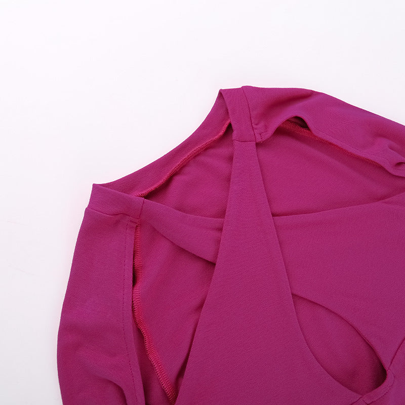 Chiffon Styled Back Crop Top