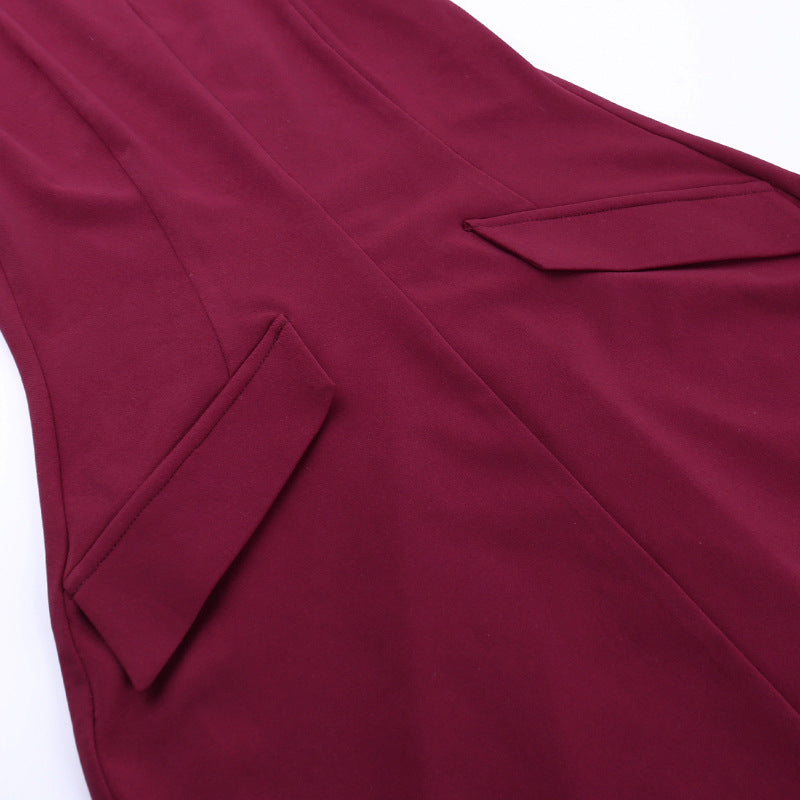 High Neck Bodycon Dress