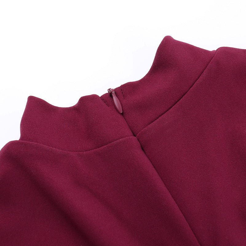High Neck Bodycon Dress