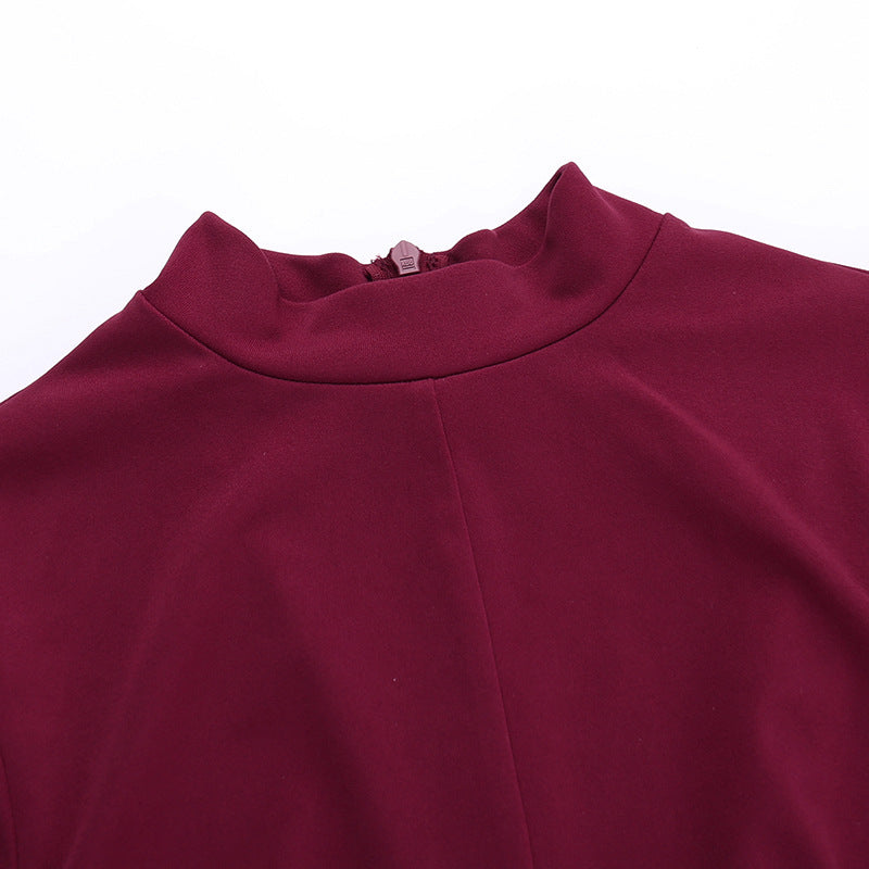 High Neck Bodycon Dress