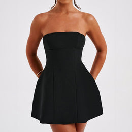 Strapless Bandeau Mini Dress
