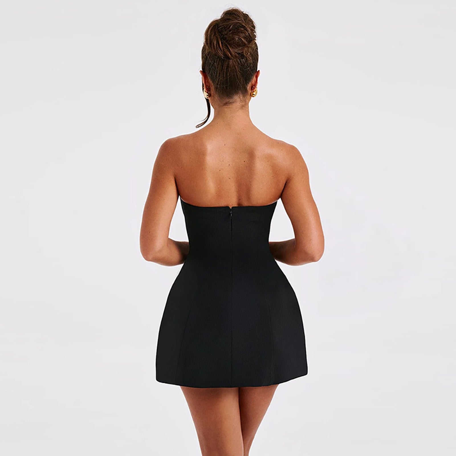 Strapless Bandeau Mini Dress