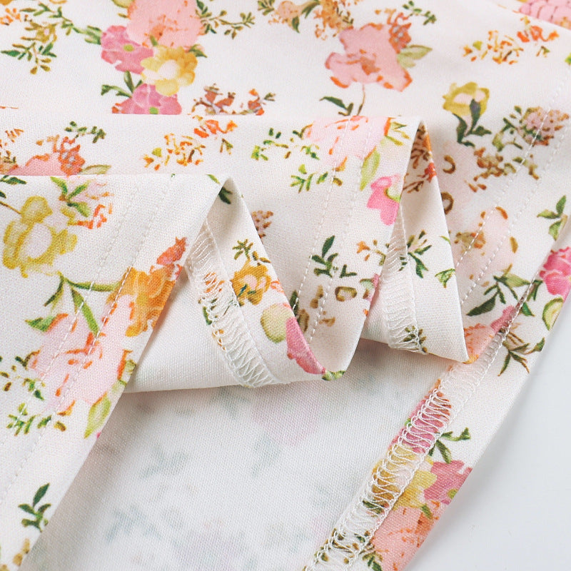 Floral Print Midi Fit and Flare Dress