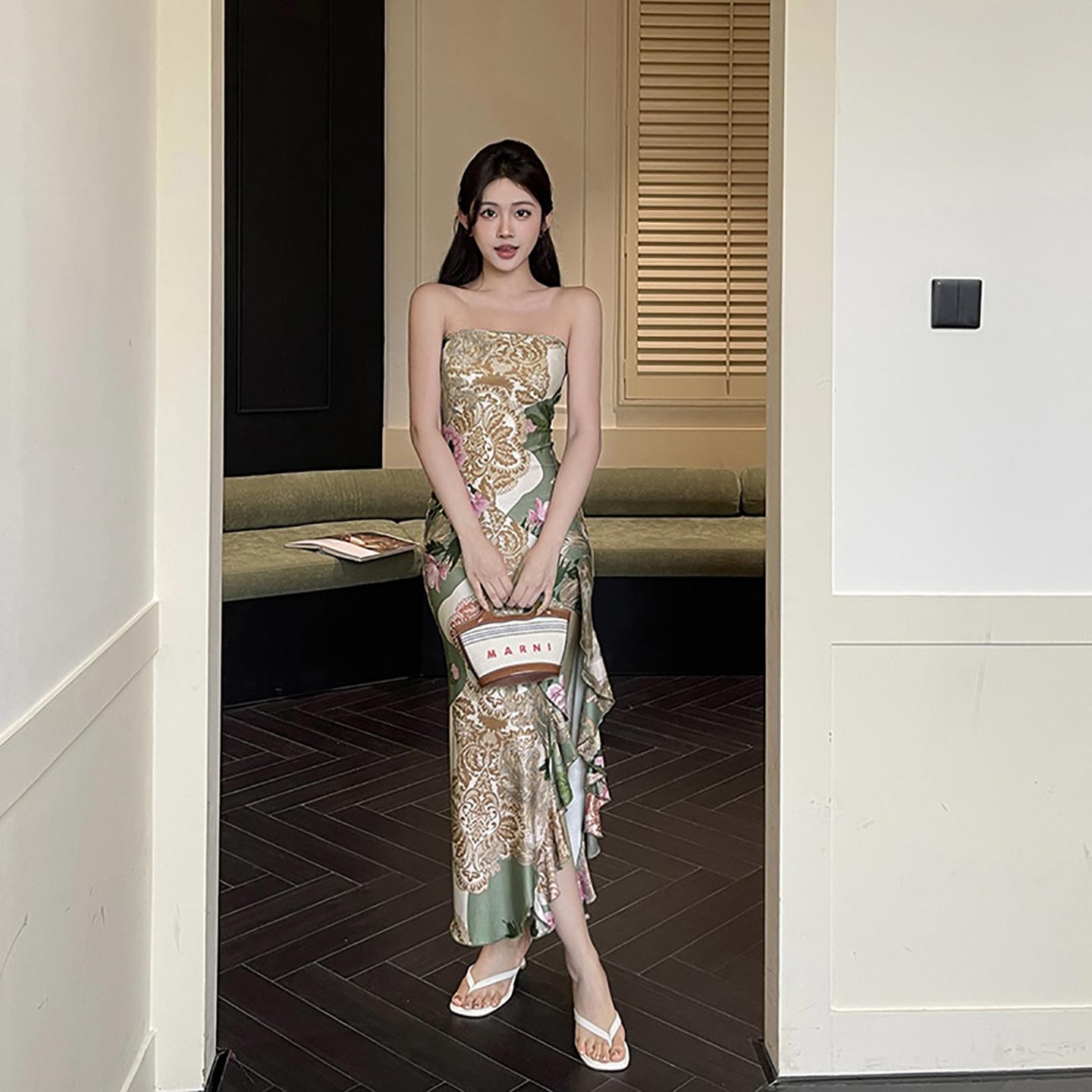 Off-Shoulder Maxi Dress