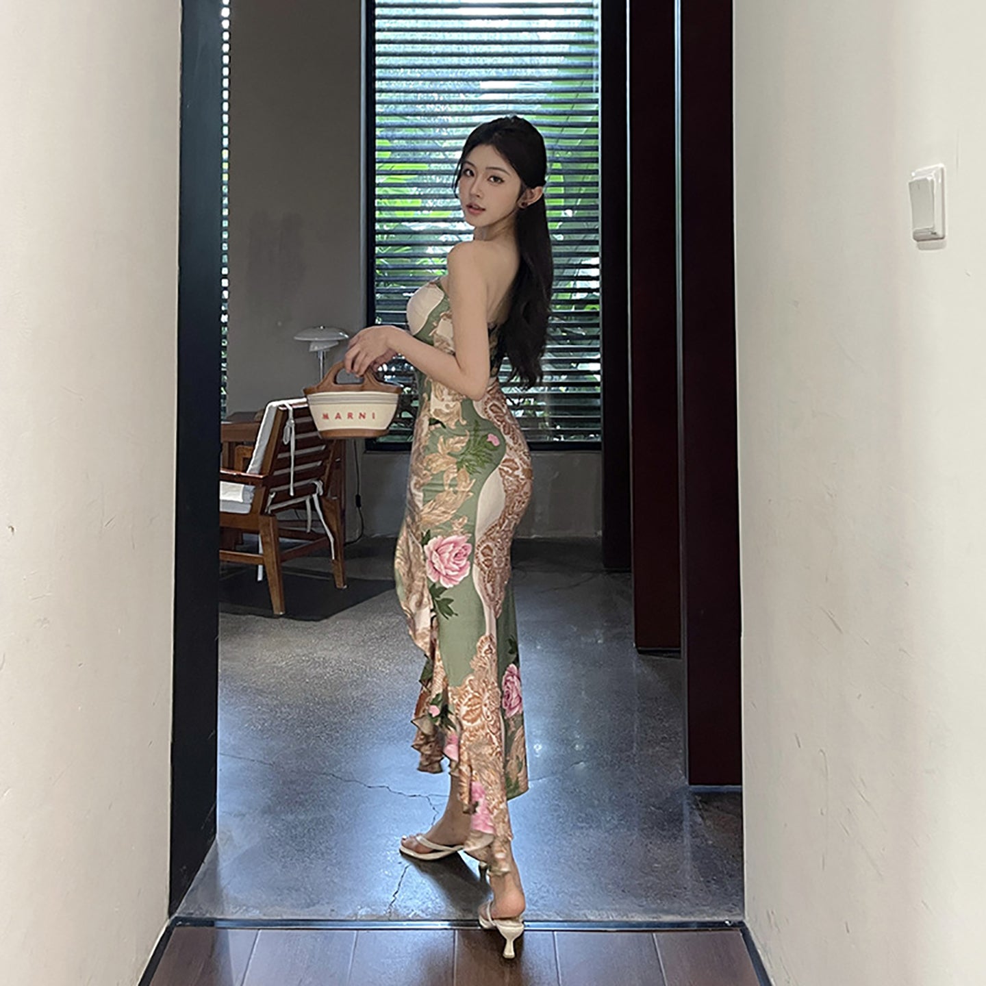 Off-Shoulder Maxi Dress