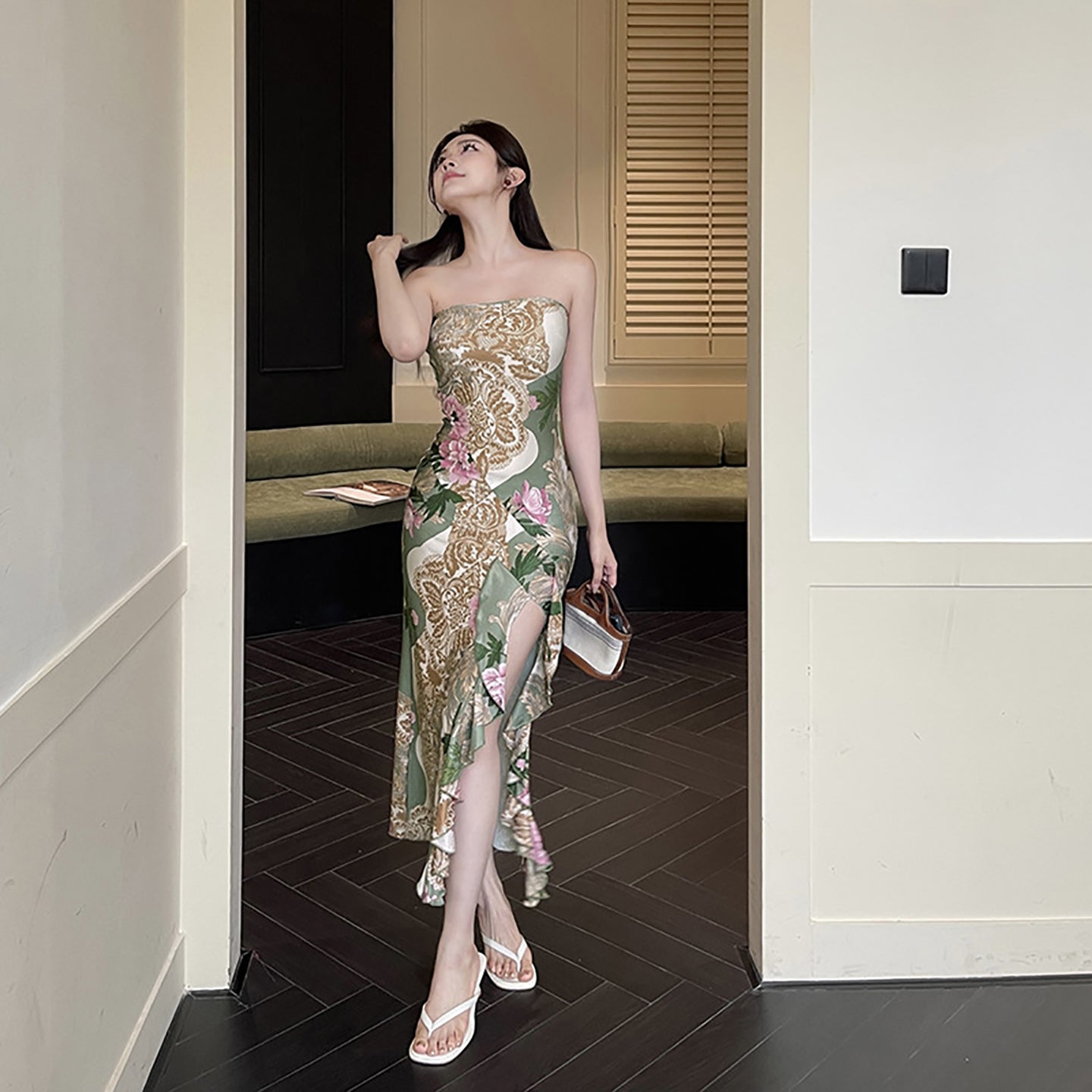 Off-Shoulder Maxi Dress