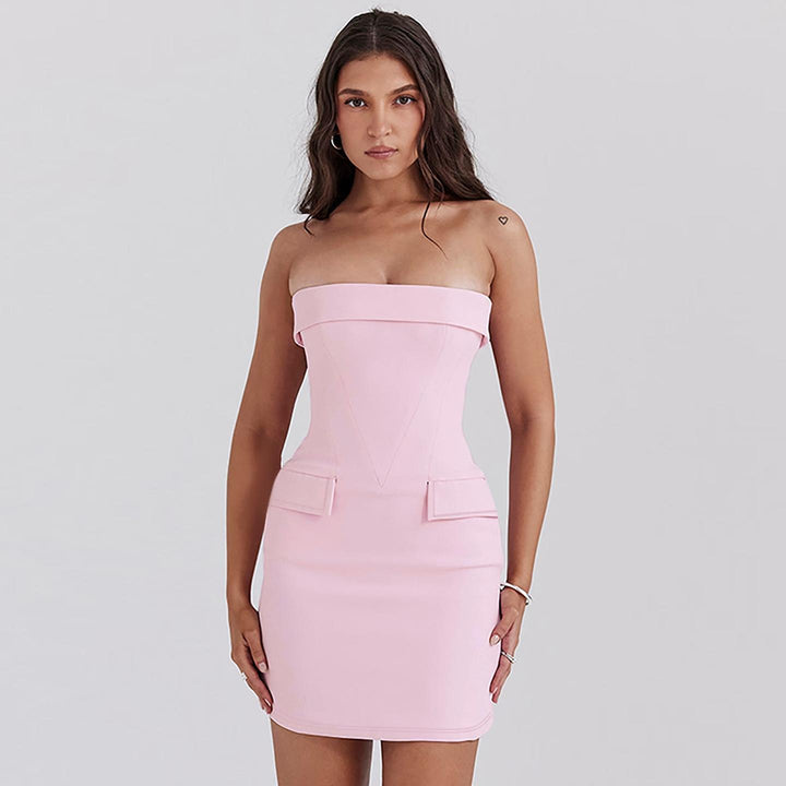 Women Solid Printed Mini Bodycon Dress